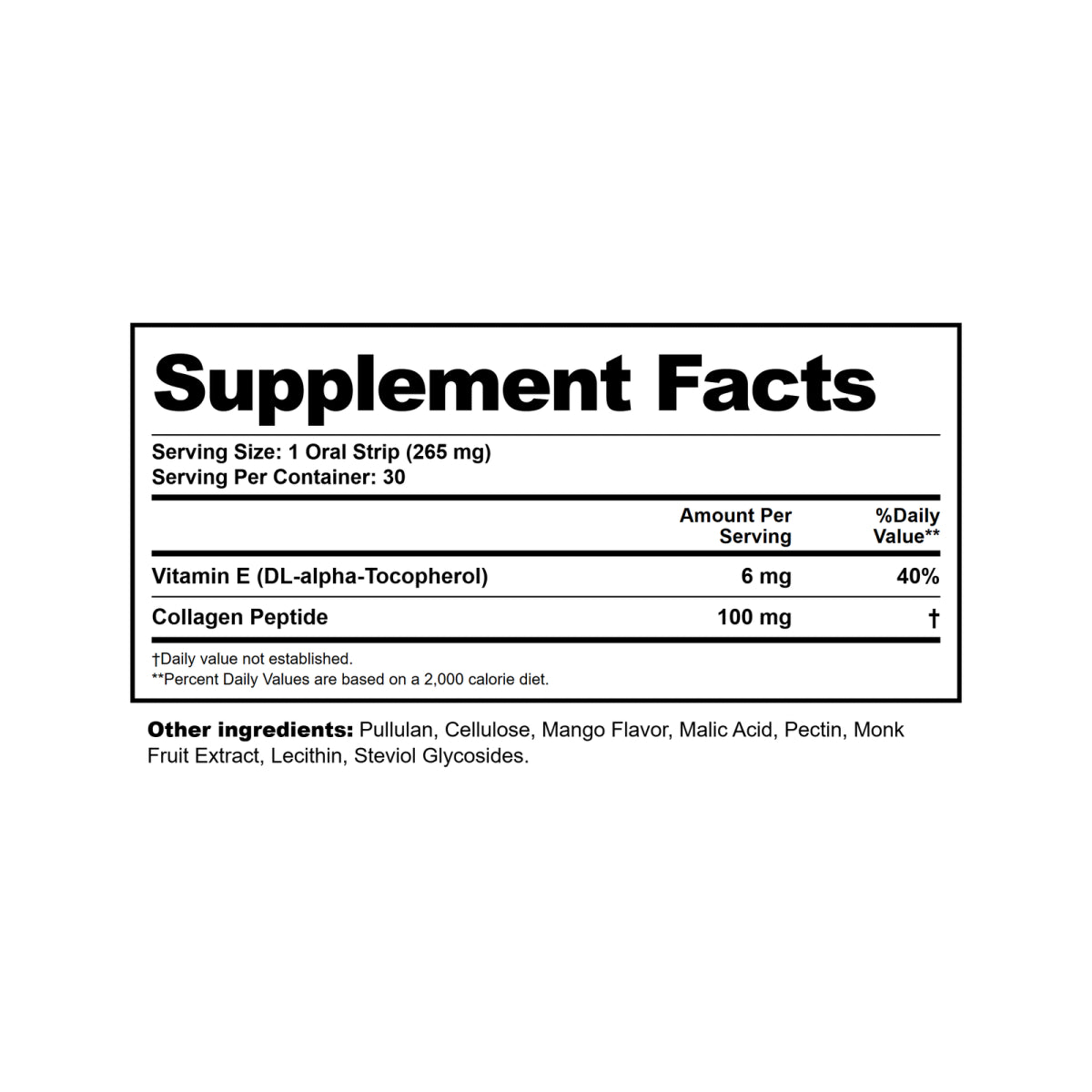 Shine Supplement Facts and ingredients
