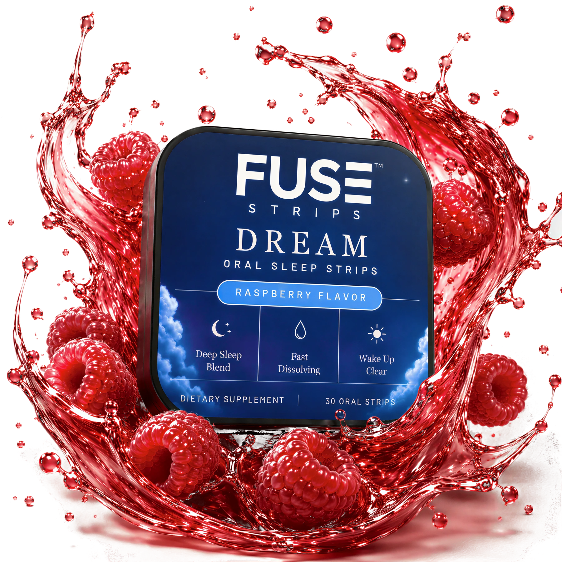 FUSE Dream tin with raspberry splash