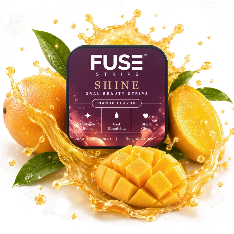 FUSE Shine oral strips tin